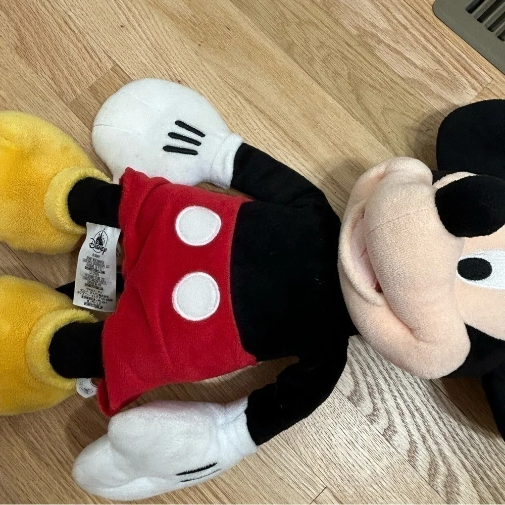 Mickey Mouse Large Plush Disney Kids Toy Black Red Stuffed Animal